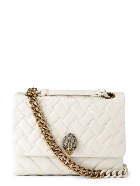 Kurt Geiger London crossbody torbica usnjena Kensington bež