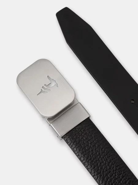 Trussardi curea pentru bărbați din piele negru