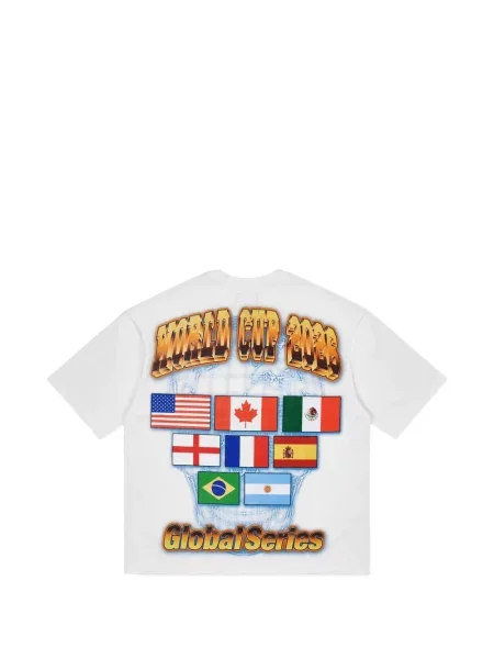 Tricou Godspeed cu imagine alb