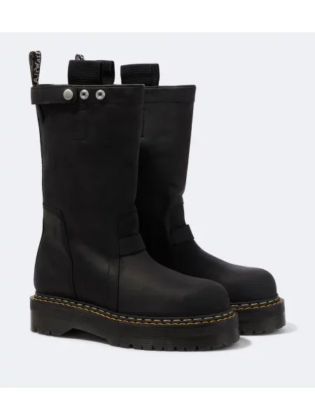 Botine Rick Owens cu platformă negru