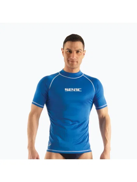Tricou de înot pentru bărbați SEAC T-Sun albastru