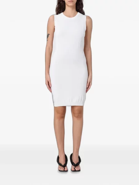 Ujjatlan kötött mini ruha Emporio Armani fehér