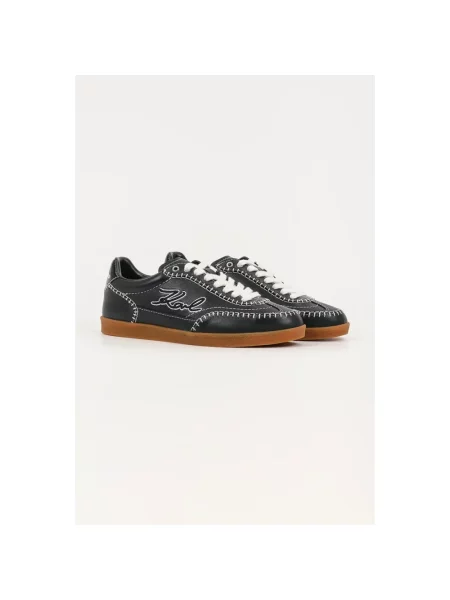 Sneakersy Karl Lagerfeld skórzane czarne