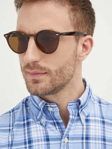 Hodinky Ray-ban hnedá