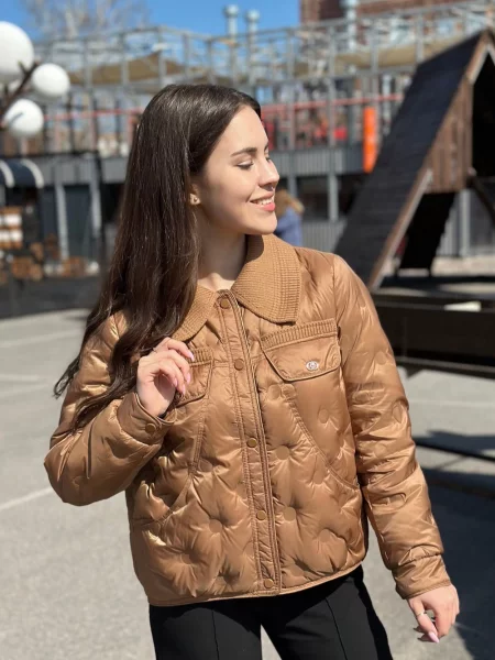 Демісезонна куртка VIVA WEAR коричневий
