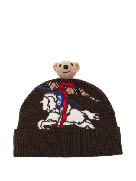Dětské čepice Burberry hnědý