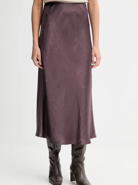 Пола MM ALESSIO среднодълга разкроена бордо