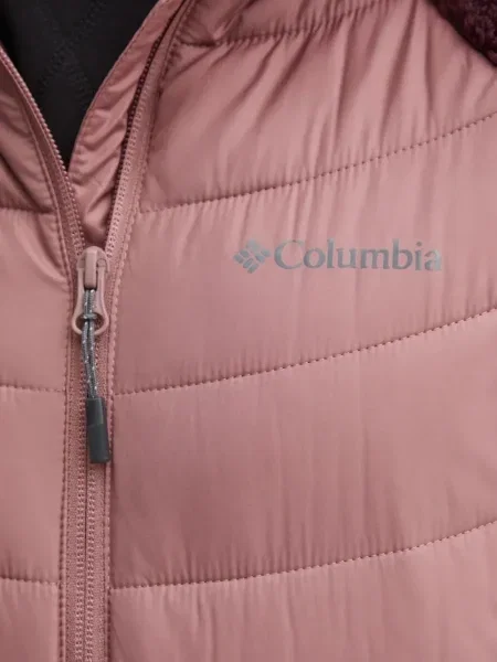 Geacă Columbia din fleece roz
