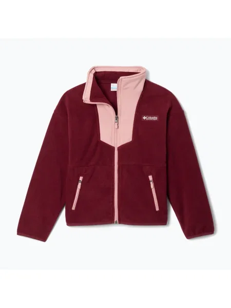 Gyerek fleece melegítő felső Columbia rózsaszín