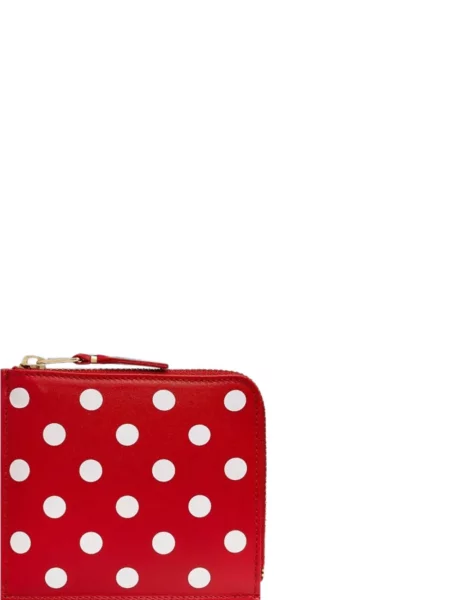 Portofel Comme Des Garçons Wallet cu buline roșu