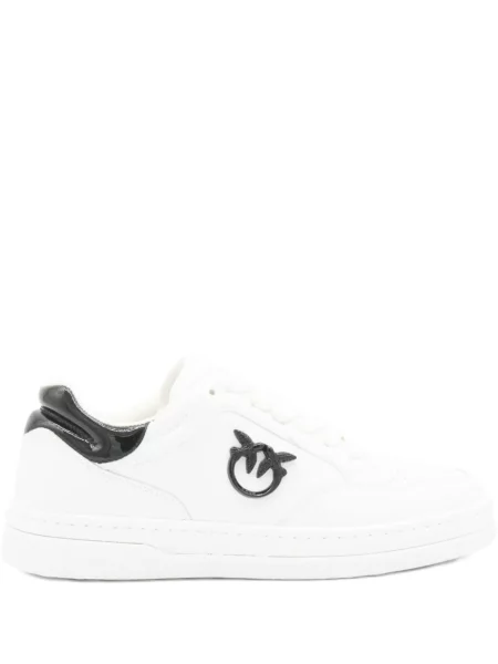 Sneakerși Pinko din piele alb