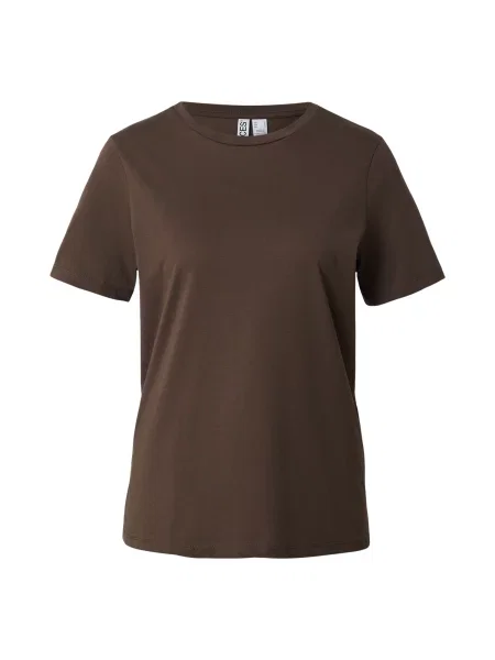 PIECES Tricou PCFRAN albastru deschis / ciocolatiu alb