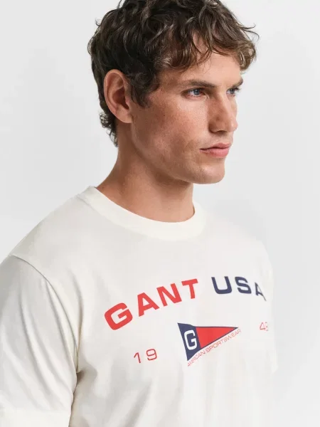 Футболка Gant белая