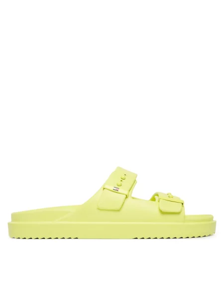 Klapki Tommy Hilfiger żółte