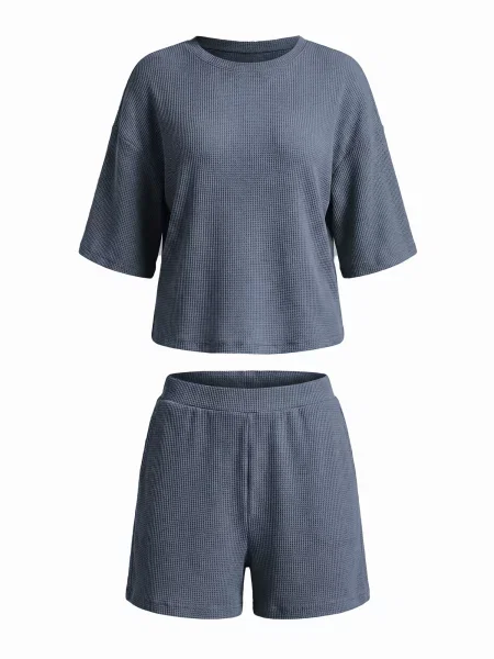 Imily Bela Costum cu pantaloni porumbel albastru