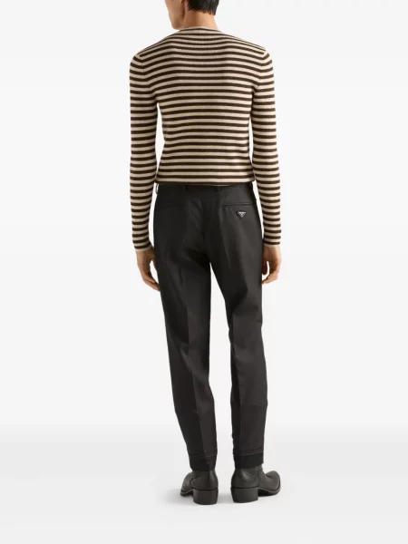 Pantaloni Prada de lână gri