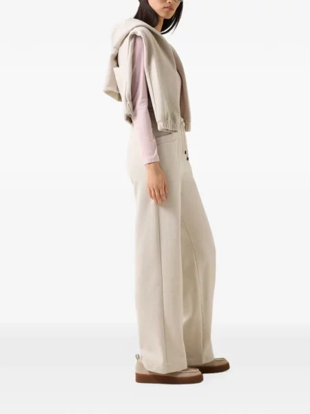Pantaloni Bogner alergare alb
