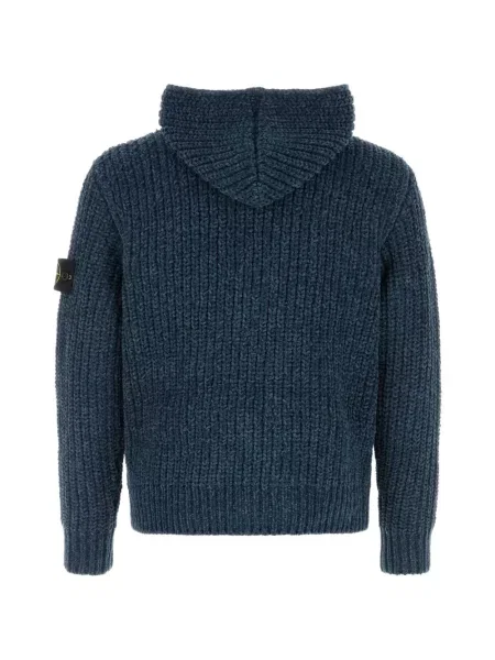 Hanorac Stone Island cu strasuri albastru