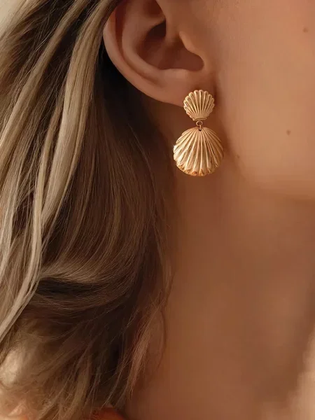 Позолочені сережки Lilou Venus