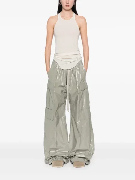 Spodnie cargo Rick Owens zielone