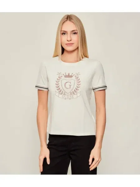 GUESS ACTIVE Tricou MURIEL alb