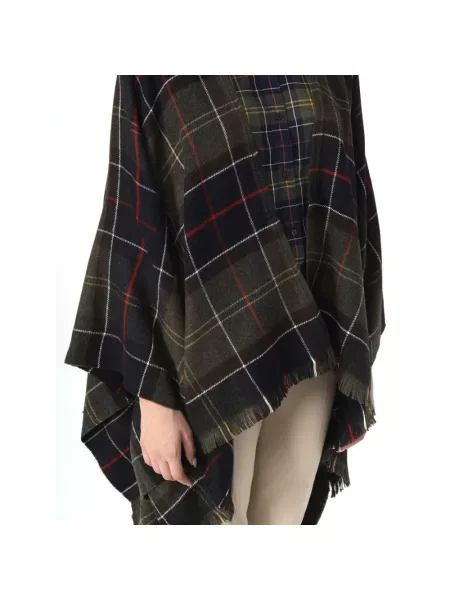 Barbour Peleryna Staffin Serape gruen zielony
