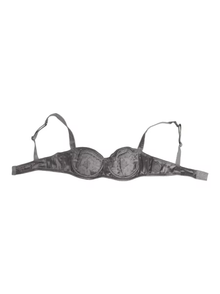 Jedwabna biustonosz balkonetka Dolce And Gabbana szara