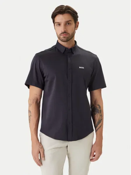 BOSS Marškiniai ST Motion Tamsiai mėlyna