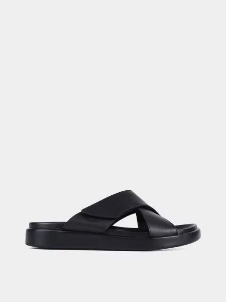 Шкіряні Шльопанці Miguel Miratez чорний