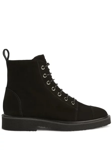 Cizme scurte Giuseppe Zanotti din piele de căprioară negru