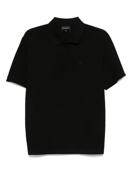 Tricou polo Emporio Armani negru