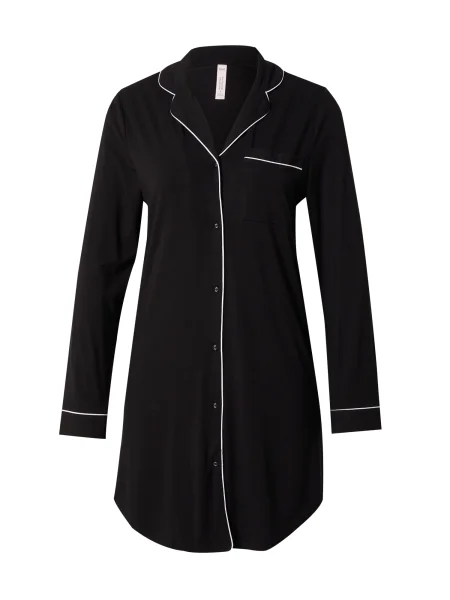 Hunkemöller Spalna srajca Essential črna bela