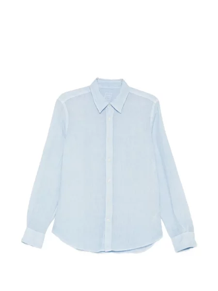 Риза 120% Lino синьо