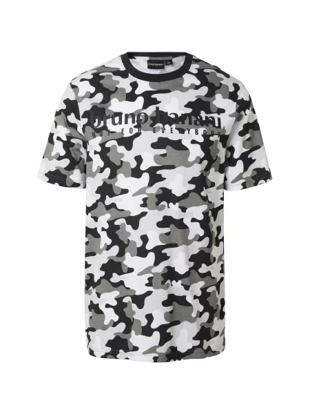 Bruno Banani Tricou gri deschis / gri amestecat / negru alb
