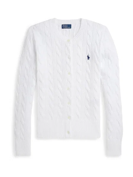 Polo Ralph Lauren Geacă tricotată alb