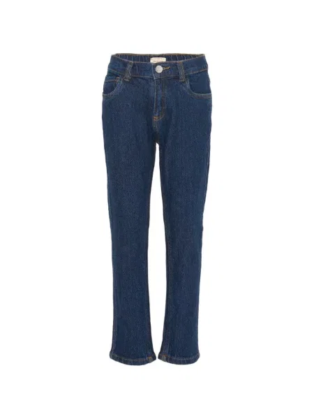 Jeansy straight leg dziecięce Trussardi niebieskie