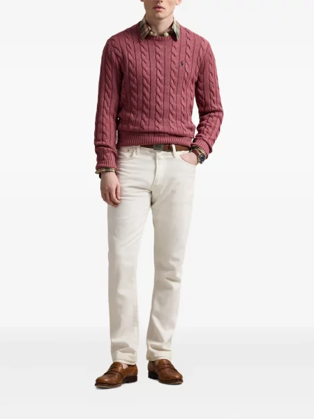 Șapcă Polo Ralph Lauren din fleece cu dungi cu volane albastru