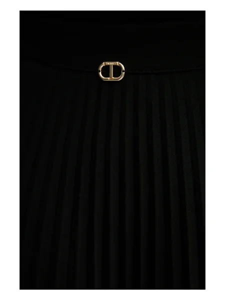 Fusta plisata Twinset plisată negru