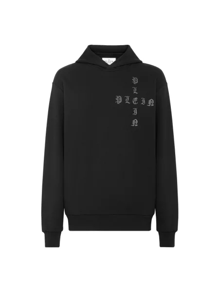 Bluza z kapturem Philipp Plein z kapturem czarna