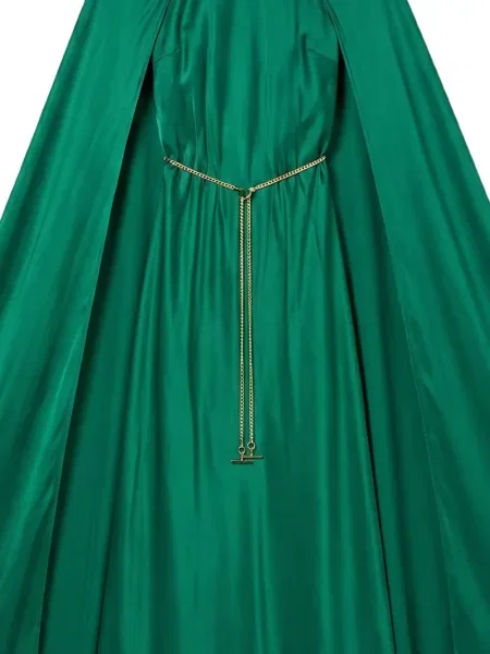 Cu centură rochie maxi Danamé verde