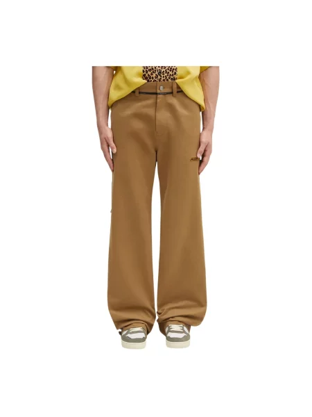 Martine Rose spodnie Carpenter zielony szerokie medium waist różowe