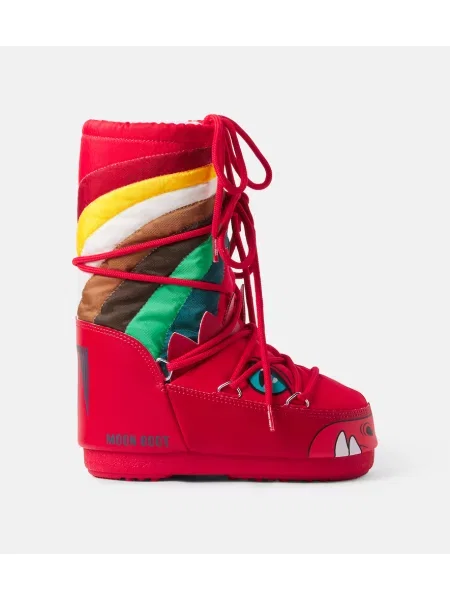 Gyerek bokacsizma Moon Boot piros