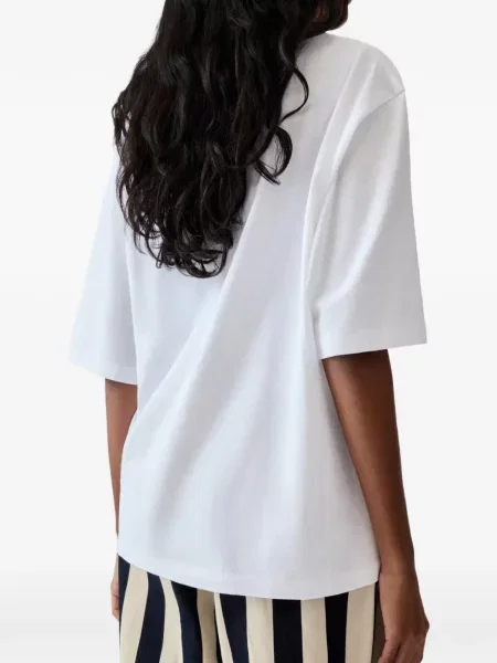 Tricou Jacquemus cu imagine alb