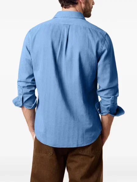 Cămașă de blugi Brooks Brothers albastru