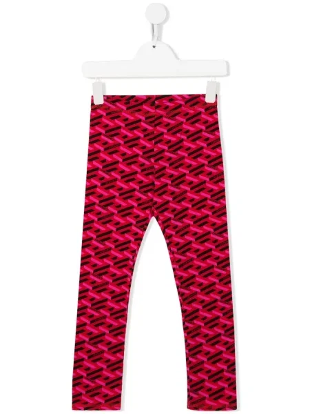 Legginsy dziecięce Versace czerwone