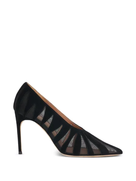 Pantofi cu toc Malone Souliers din piele de căprioară negru