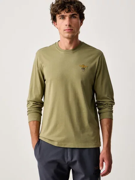 Tricou cu mânecă lungă Aeronautica Militare verde