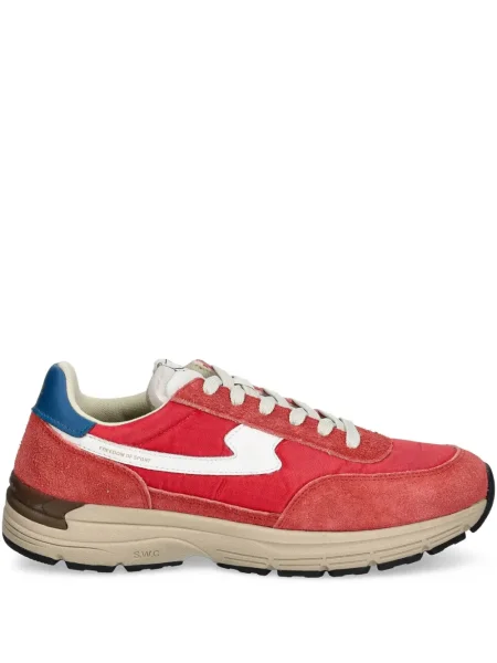 Sneakerși Stepney Workers Club din piele de căprioară roșu
