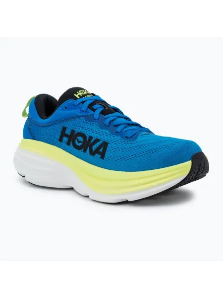 Мъжки обувки за бягане HOKA Bondi 8 electric cobalt/lettuce синьо