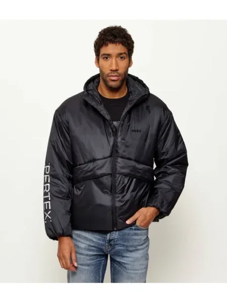 HUGO Kabát | Relaxed fit fekete